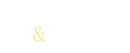 White and gold Frankincense & Myrrh logo on a transparent background